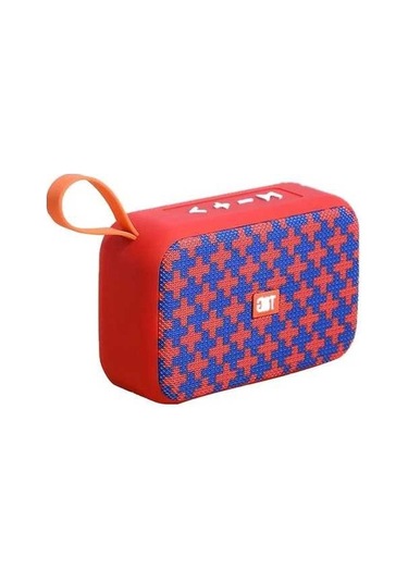 Novahub Bluetooth Hoparlör Taşınabilir Ses Kutusu Kablosuz Radyo Fm Hoparlör Stil B Kırmızı Mavi Tg659