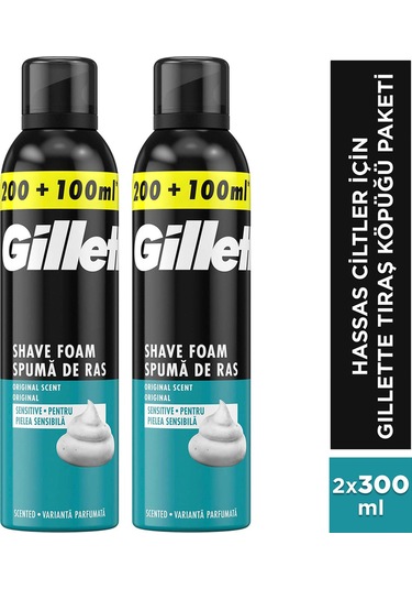 Köpük Hassas 300ml X2 Tıraş Köpüğü