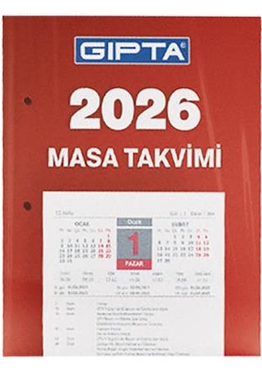 Gıpta 2026 Blok Masa Takvimi 10x13 Cm 8 Adet