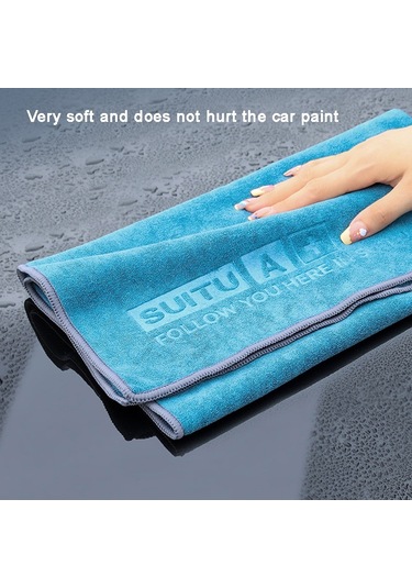 43x43 Cm Suıtu Mikrofiber Temizlik Bezi Araba Temizlik Havlusu Kalınlaşmak Son Derece Emici Temizlik Bezi