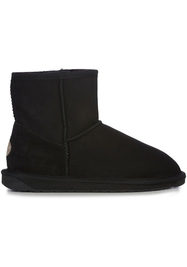 Emu Australia W1003 Stinger Mini Wr Gerçek Koyun Derisi Kadın Bot Siyah