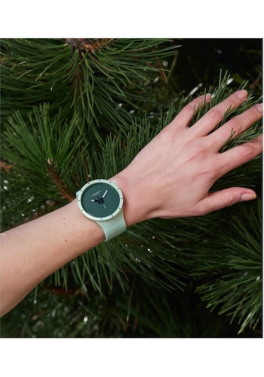 Swatch Sb03g100 Bıg Bold Bıoceramıc Forest Kadın/erkek Kol Saati Metal
