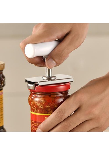 Tüm Boyutlar İçin Ayarlanabilir Kavan Açıcı - Paslanmaz Çelik Artritli Yaşlılar İçin İdeal Açıcı Can Açıcı