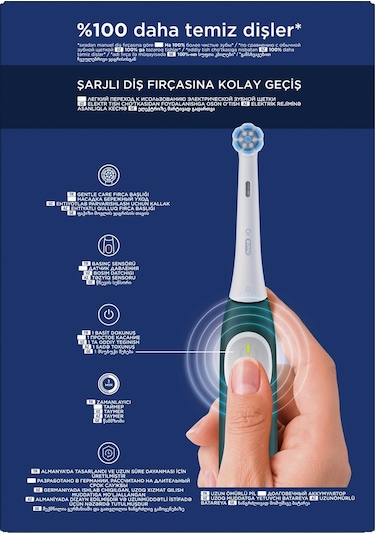 Oral-b İo 2 Şarjlı Diş Fırçası - Yeşil, Seyahat Kabı İle