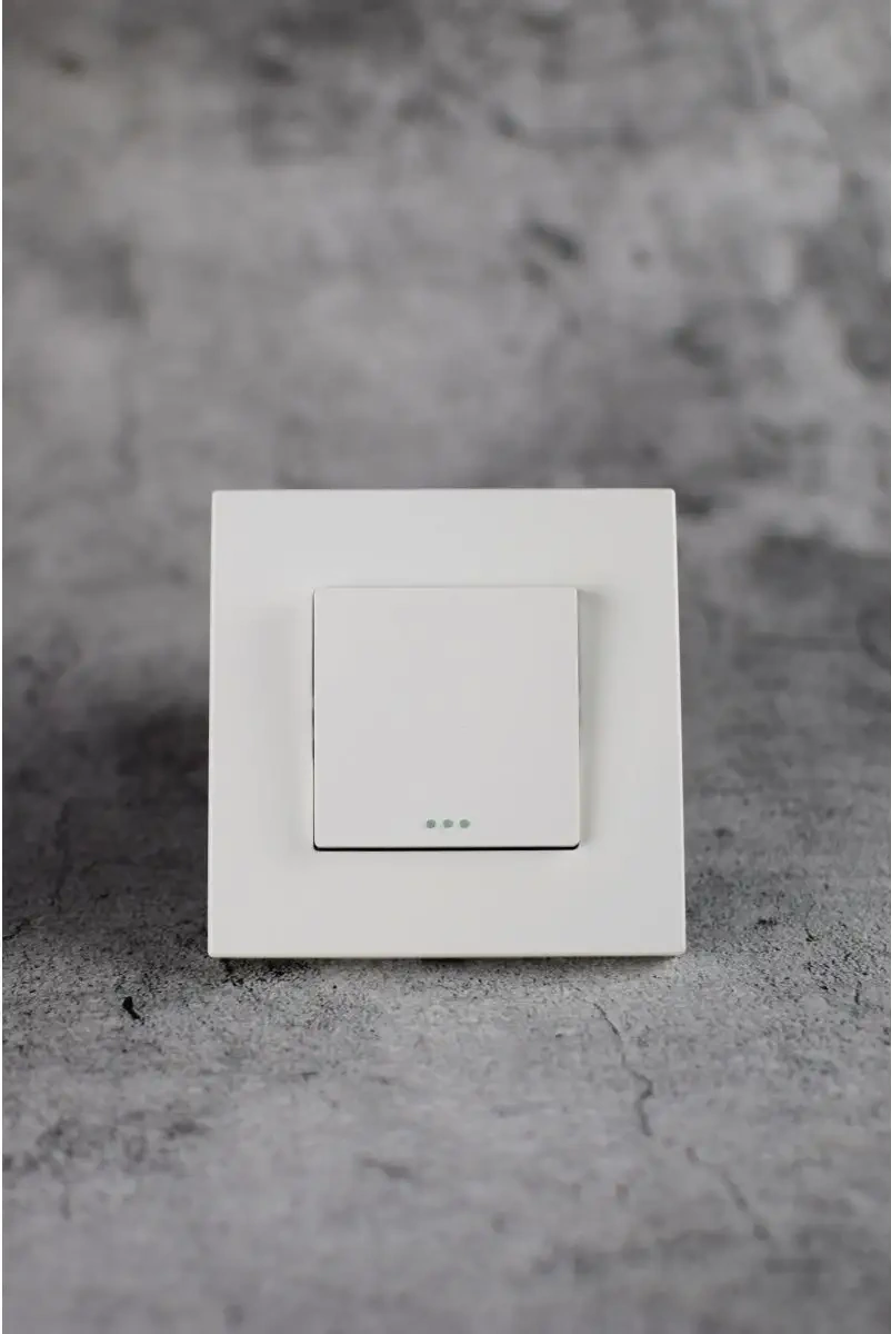 Vo'stabl Aydınlatmasız Beyaz Tek Tuşlu Işık Anahtarı 154082610