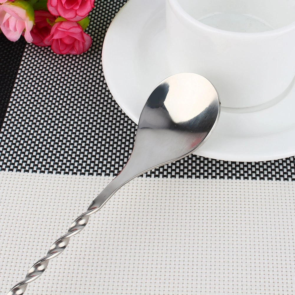 Hangfox Paslanmaz Çelik Kokteyl Karıştırıcı Kaşık - Uzun Gövde, Katmanlı İçecekler İçin, Malzeme Ezme Ucu, Yıkama Makinesine Uygun Diğer