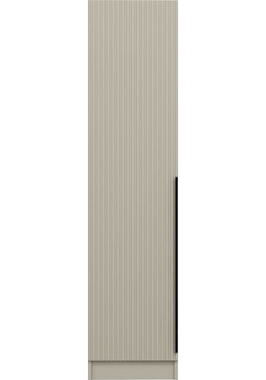 Minar Kale 1 Kapaklı Dolap Çizgili Mebran 210cm - Kumtaşı/kumtaşı - Askılıklı Kumtaşı