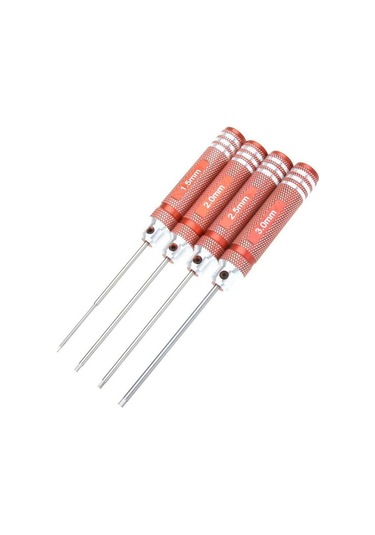 Cc Globall Tini Hex Sürücü Anahtarı 4 Adet Set 1.5mm/2mm/2.5mm/3.0mm Rc Helikopter Için