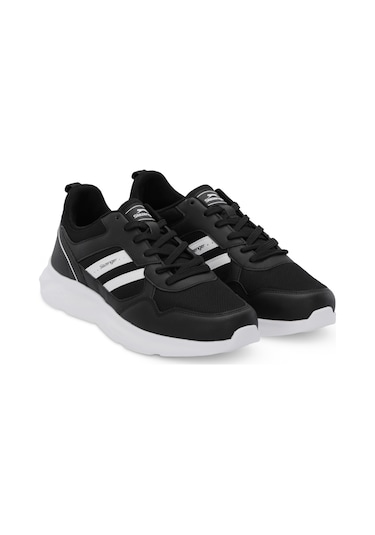 Slazenger IDEAL I Büyük Beden Erkek  Siyah / Beyaz Koşu & Yürüyüş Spor Ayakkabısı