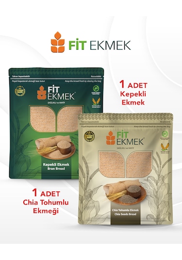 Fit Kepekli Lavaş Ekmeği 300gr Ve Chia Lavaş Ekmeği 300gr