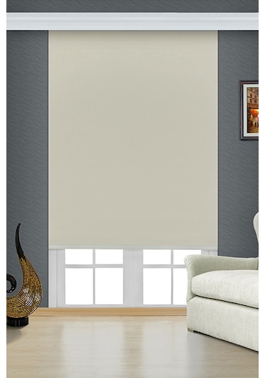 Blackout Stor Perde Krem