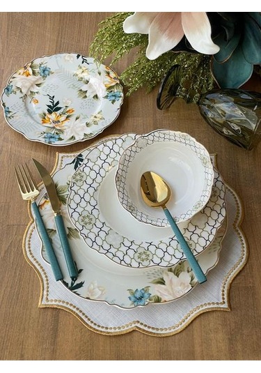 Yemek Takımı Avola 24 Parça 6 Kişilik Renkli