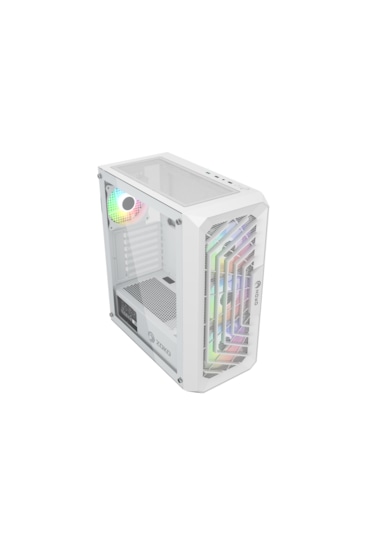 Zoko Chiko White 4x12 CM ARGB Fan Mesh Panel Temperli Cam Bilgisayar Kasası