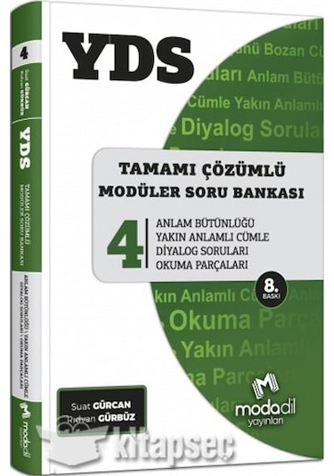 Yds Soru Bankası Seri 4 - Modadil Yayınları