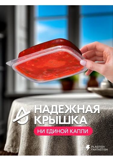 Ecopakplast Kapaklı Tek Kullanımlık Kaplar 125 Ml 100 Adet 126039855 100