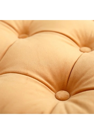 Elmpaly Mavi Kare Puşide Tüm Mevsimler Meditasyon Minderi Mavi