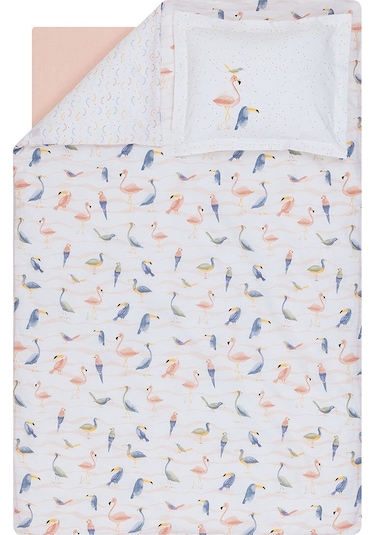 Yataş Mini Nuala Bebek Ranforce %100 Pamuk Nevresim Takımı - Pudra