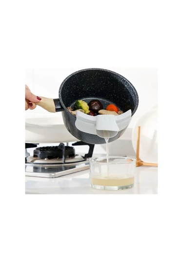 Shineyee Mutfak Süzgeci, Akış Kontrolü Ve Dökülmeyi Önleyen Tpr Materyal, Modern Tasarım, Sarı Renk, 13 Cm Sarı