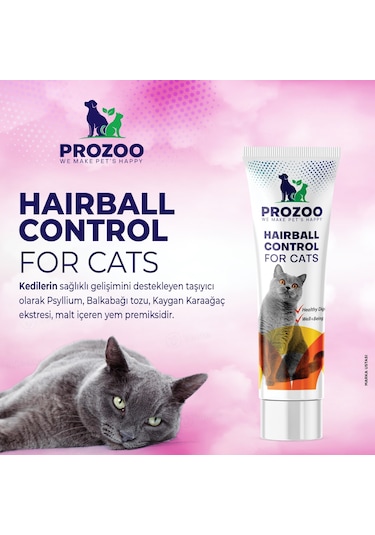 Prozoo Tüy Yumağı Önleyici Attırıcı Kedi İçin Multivitaminli Malt Macun 100 ML