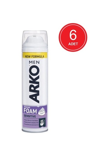 Arko Men Sensitive Tıraş Köpüğü 6 x 200 ML