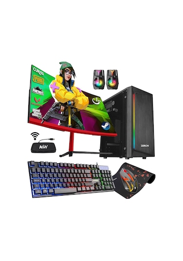 Zeiron MTS50 i5-3470 16 GB 256 GB SSD+500 GB HDD 23.8" Dos Masaüstü Oyuncu Bilgisayarı