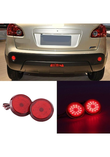 Leasetake Nissan/qashqai İçin Toyota Sienna/corolla Scion İçin Araba Arka Tampon Reflektör Lambası Yuvarlak Fren Durdurma Lambası Kırmızı