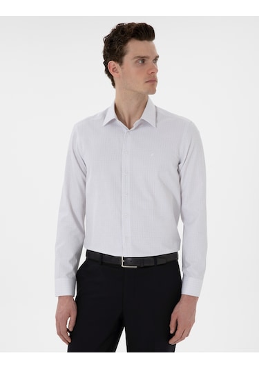 Pierre Cardin Erkek Gri Gömlek Desenli 50304550-vr024 Gri