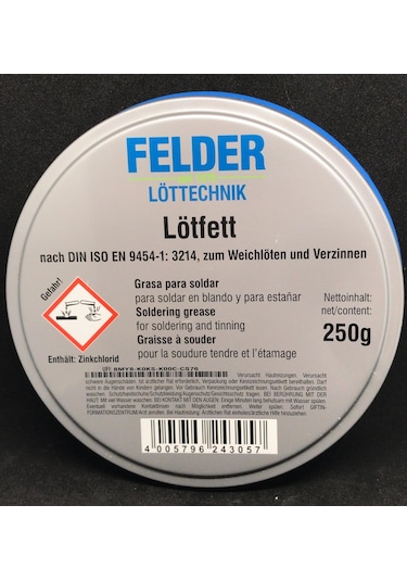 LÖTFETT FELDER LÖTTECHNIK LEHİM PASTASI 250gr