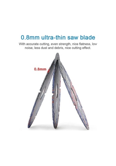 Tongxida 100mm Kesim Aleti: 20mm İç Çap, 0.8mm Kalınlık, Levha/kalem/marble Kesimi, 1 Adet