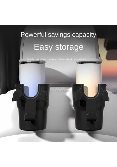 Xuweiwei Black Çok Amaçlı Araç Bardak Askısı Kancası - Dayanıklı Plastik Telefon Su Şişesi Havalandırma Depolama İçin