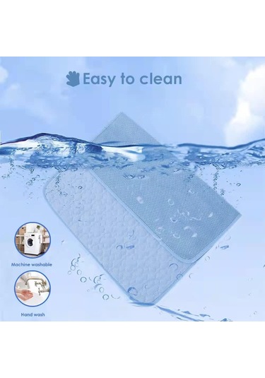 Maiyame Feimax Köpekler İçin Soğutma Matı, Yazlık Evcil Hayvan Matları, Buzlu İpek Pedler, Yıkanabilir Ve Taşınabilir, Evde Veya Dışarıda Uyumak İçin, Küçük, Orta Ve Büyük Köpekler İçin Xl: 40 X 28 İnç, Mavi