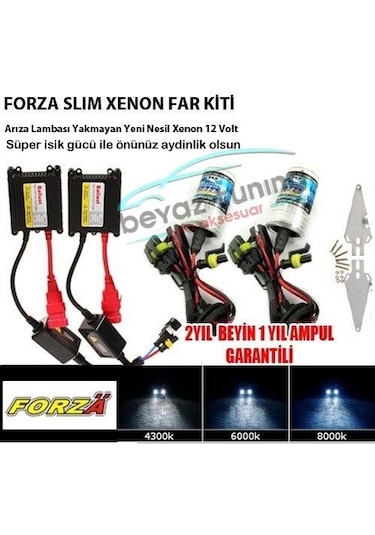 9006 Hb4 4300K Xenon Far Kiti Ince Balans 12 V Forza
