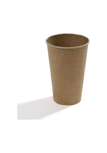 16 Oz Single Wall Karton Bardak Kraft 50 Adet 50