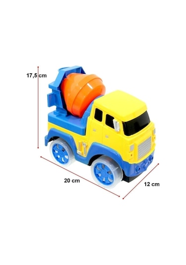 Işıklı Müzikli Pilli Beton Mikseri  Oyuncak