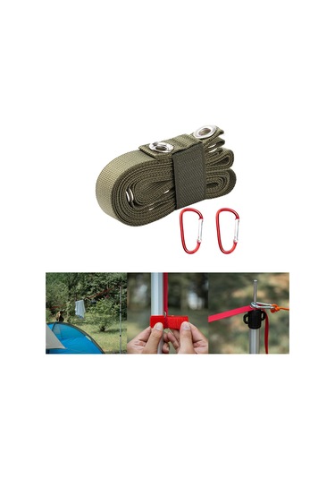 Homyl Çadır Uzatma Kemeri Taşınabilir Gölgelik İpi Yeşil Yeşil