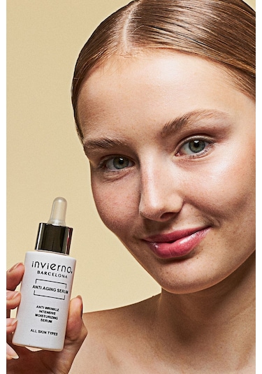 Invierno Barcelona Llc. Yaşlanma Kırışıklık Önlemeye Yardımcı Nemlendirici Anti Aging Serum Hyaluronik Asit Collagen 30ml