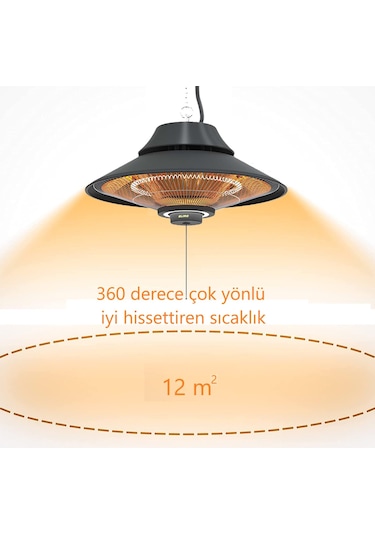 Mirkraft Elirg Light 2000 W LED Işıklı Infrared Isıtıcı