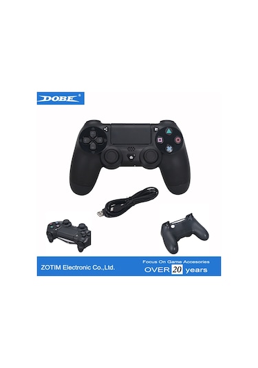 Dobe Playstation 4 Uyumlu Kablosuz Oyun Kolu Siyah - Tp4-883