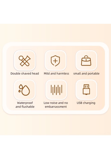 Yifomall Kadınlar İçin Elektrikli İki Kafa Tüy Kesici - 3d Hareketli Bıçak İnce Tüy + Tıraş Bıçak Uzun Tüy - Ipx6 Su Geçirmez - Type-c Şarjlı 300mah Pil - Beyaz Çok Renkli