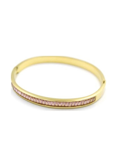 Baget Taşlı Bilezik - Pembe Pembe