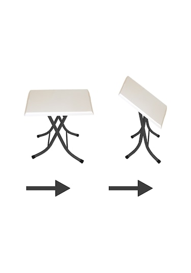 Beymobilya Klasik Katlanır Werzalit Kare Tabla Masa (70X70) (532599202)