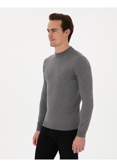 Pierre Cardin Erkek Gri Melanj Kazak /triko 50296564-vr086 Gri Melanj