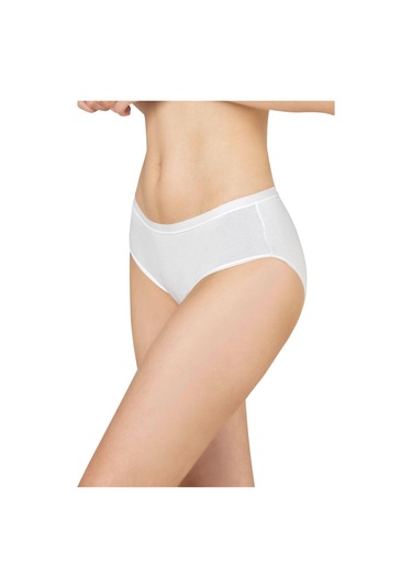 Kadın 3'lü Paket Pamuklu Yüksek Bel Battal Bato Külot Özk 26800-desenli Desenli