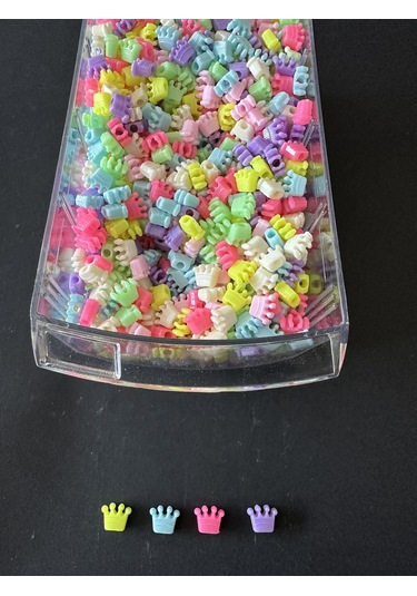 Kral Tacı Model Plastik Figür Boncuk 10 Gram