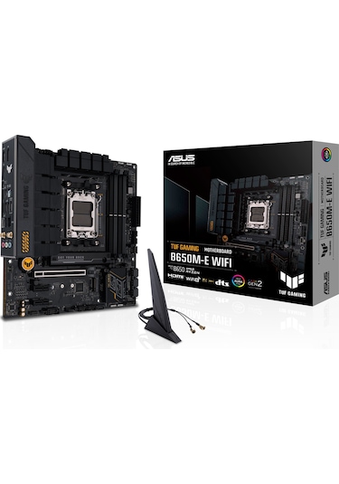 Asus TUF Gaming B650M-E WIFI AMD B650 6400 MHz (OC) DDR5 Soket AM5 mATX Anakart