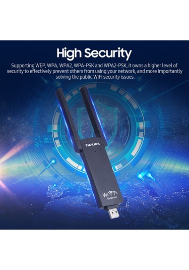 Geeksen Repeater Pc İçin Kablosuz Usb Wifi Adaptörü Sadece