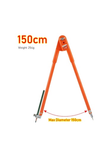 Sones Metal Çok İşlevli Paslanmaz Çelik Çizim Dairesi Ahşap İşleme Pusulası, Boyut: L