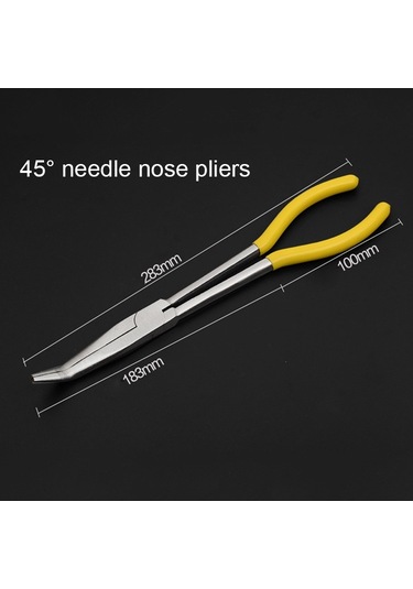 11 İnç Çok Fonksiyonlu 45 Derece Bükme İğne Burunlu Pense El Aleti