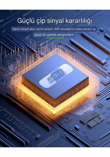 Kebidumei 1300 Mbps Wifi 5 Yüksek Hızlı 5ghz 4 Anten Çift Bant