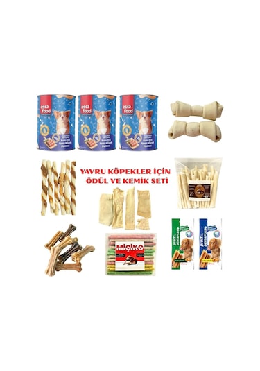 Yavru Köpekler Premıum İçin Ödül Ve Kemik Seti